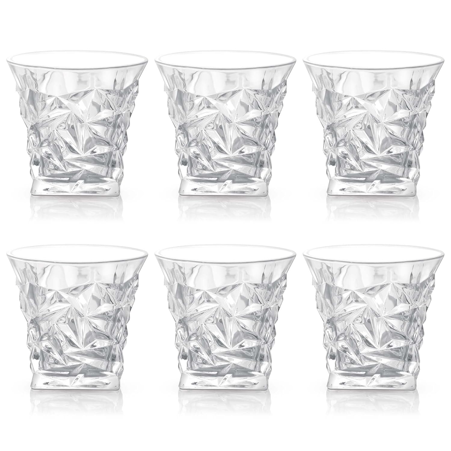 Treo by Milton Regal On The Rocks 280 Glass Tumbler | Transparent | Set of 6 Pcs