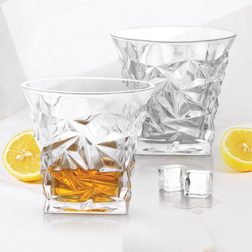 Treo by Milton Regal On The Rocks 280 Glass Tumbler | Transparent | Set of 6 Pcs