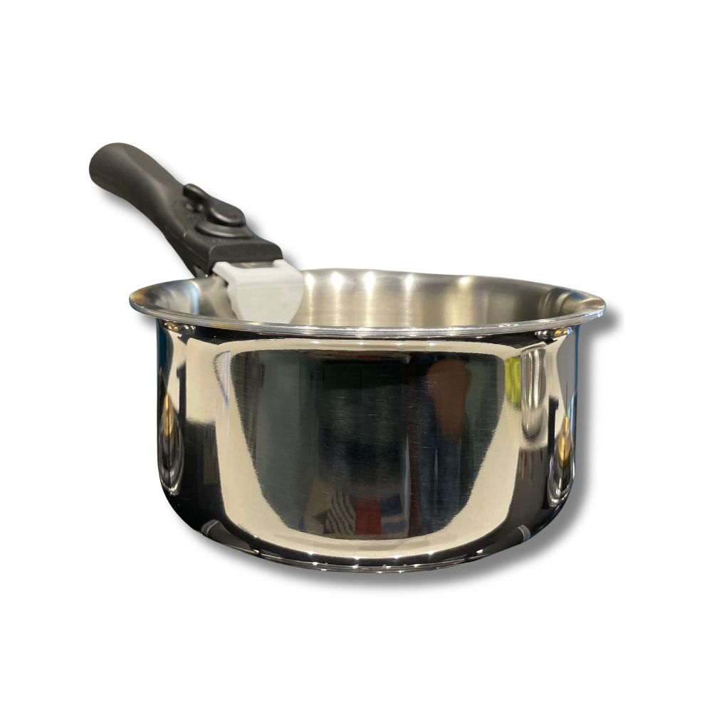 Softel Tri-Ply Stainless Steel Saucepan with Removable Handle | Gas & Induction Compatible | Silver  - 11