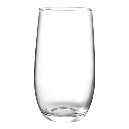 Treo by Milton Sphero On The Rocks 380 Glass Tumbler | Transparent | Set of 6 Pcs