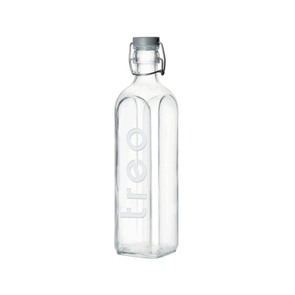 Treo by Milton Squara Glass Bottle | Transparent | 1 Pc