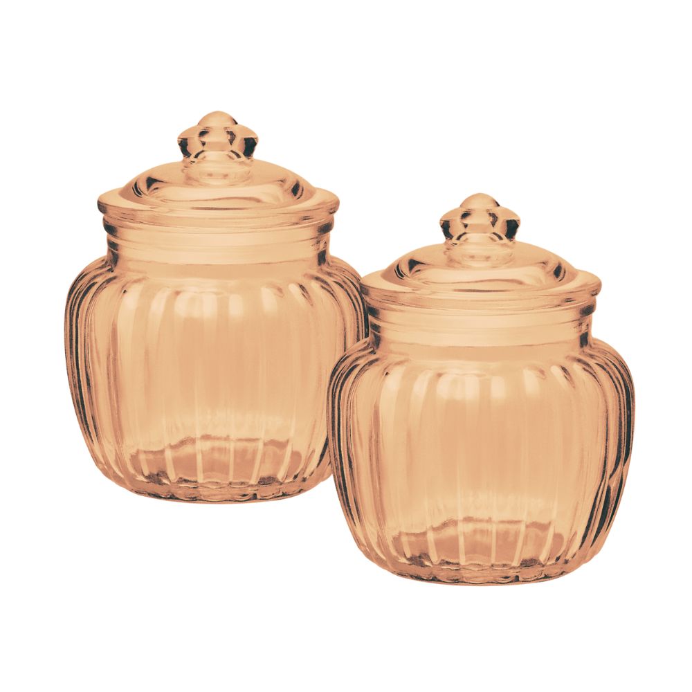 Treo Golden Pot 670 ML Storage Jar with Glass Lid - 2