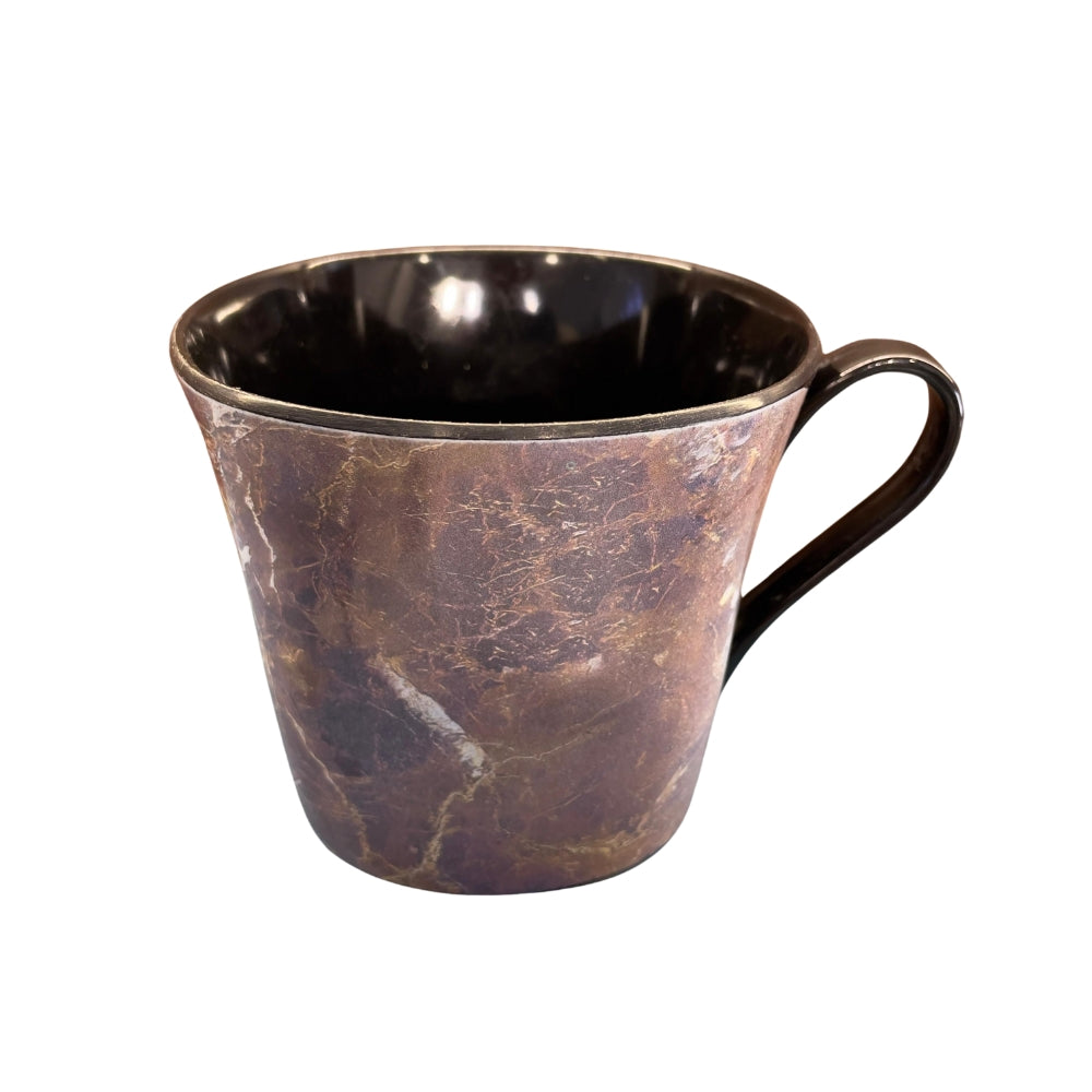 Terraware Melamine Milk Mug | Brown Marble - 4