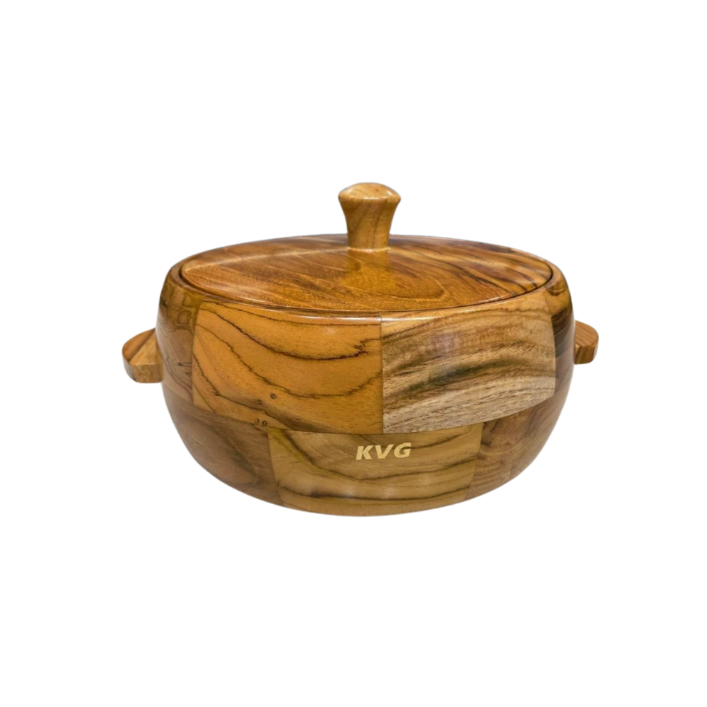 KVG Teak Wood Big Nova Casserole - 1