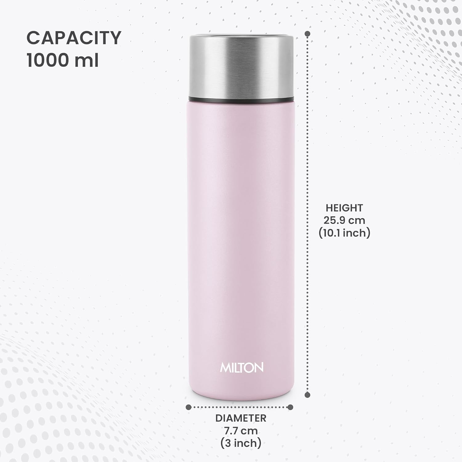 Milton 1000 Glide Stainless Steel Water Bottle | 1 Pc