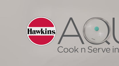 Hawkins Futura Aqua Ceramic DFP Casserole with Glass Lid | Gas & Induction Compatible | Ivory | 1 Pc