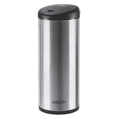 MILTON Euroline Sensor Bin Stainless Steel Automatic Lid Closing Sensor Bin | Touch-Free | Auto-hand Indication