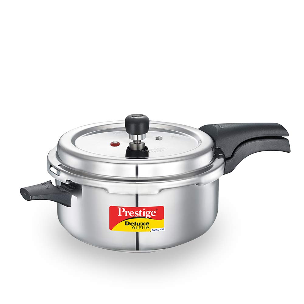 Prestige Deluxe Alpha Svachh Stainless Steel Pan Pressure Cooker