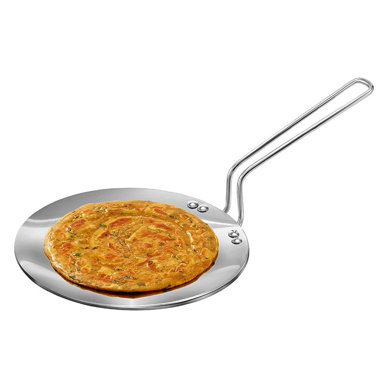 Stainless Steel Tri Ply 26 cm Roti Tawa Griddle Non-Stick Induction  Compatible