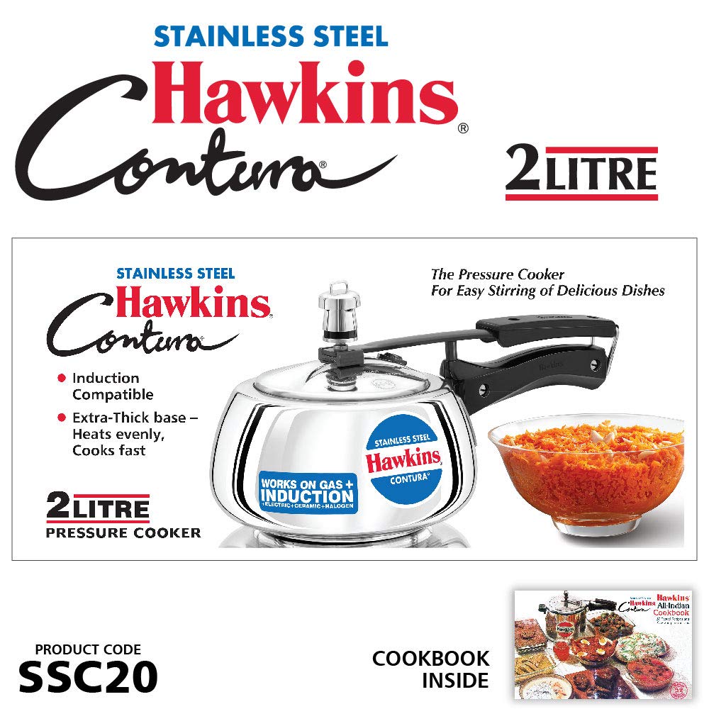 Hawkins Contura Stainless Steel Pressure Cooker  - 7
