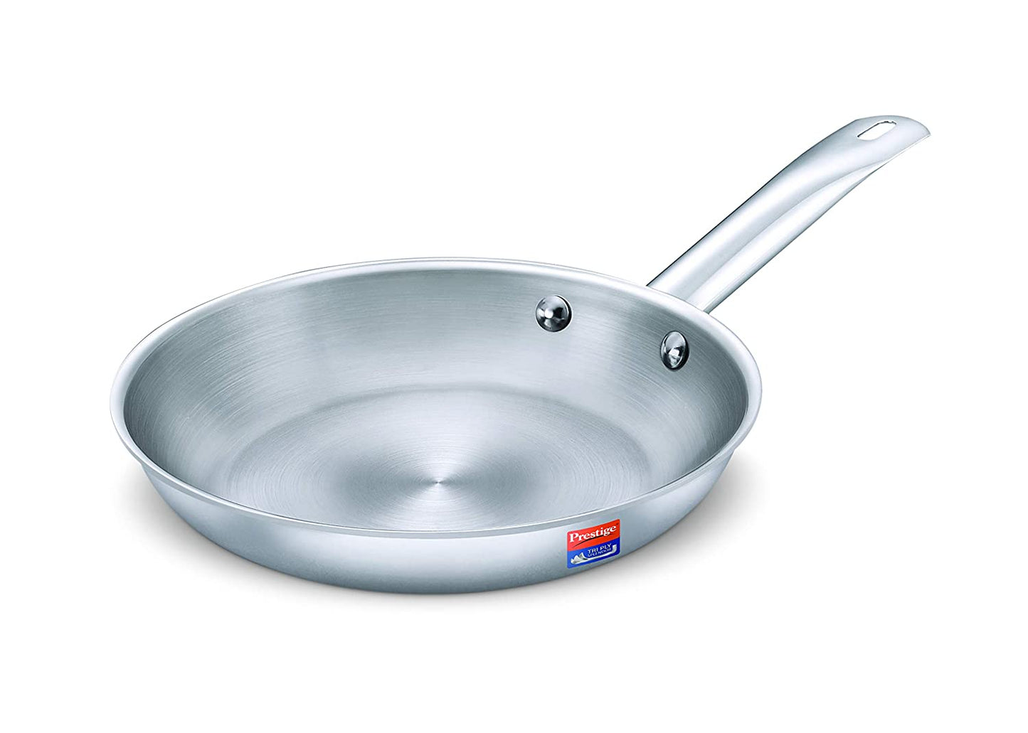 Prestige Stainless Steel Tri Ply Splendor Fry Pan 220 mm Silver - 37413 - 1 