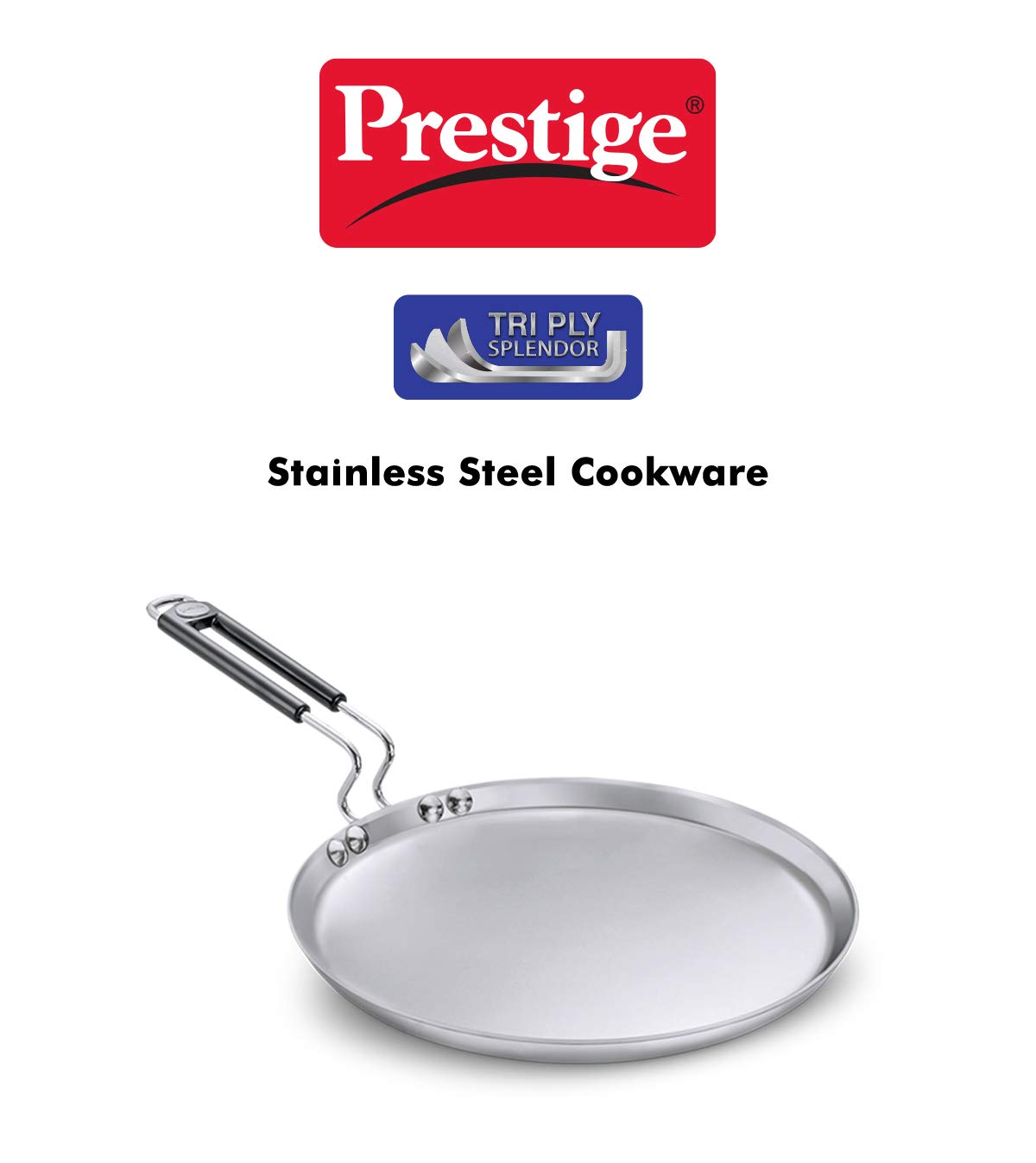 Prestige Stainless Steel Tri Ply Splendor Tawa