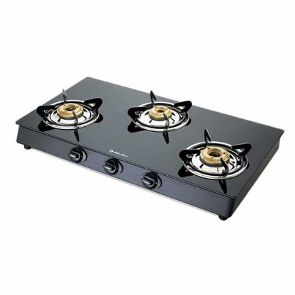 Bajaj GP6 3 Burner Glass Top Gas Stove - 3BRGP6 - 7