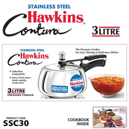 Hawkins Contura Stainless Steel Pressure Cooker  - 10