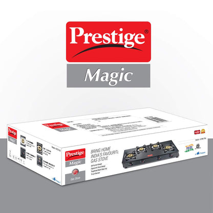 Prestige Magic Glass Top 4 Burners Gas Stove - 5