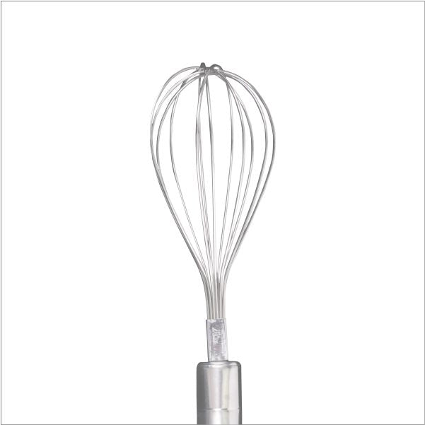 Kitchen Whisk Egg Frother, Milk Beater Utensil for Blending Whisking Beating Stirring (27 cm Silver)