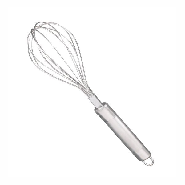 Kitchen Whisk Egg Frother, Milk Beater Utensil for Blending Whisking Beating Stirring (27 cm Silver)