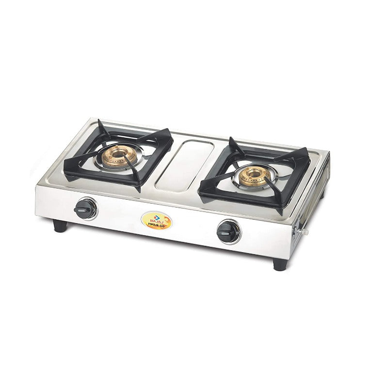 Bajaj Popular Eco 2 Burner Stainless Steel Gas Stove - 2