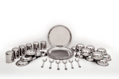 Mirror 14 inch Grande 36 Pcs Dinner Set Plain - MIR0050