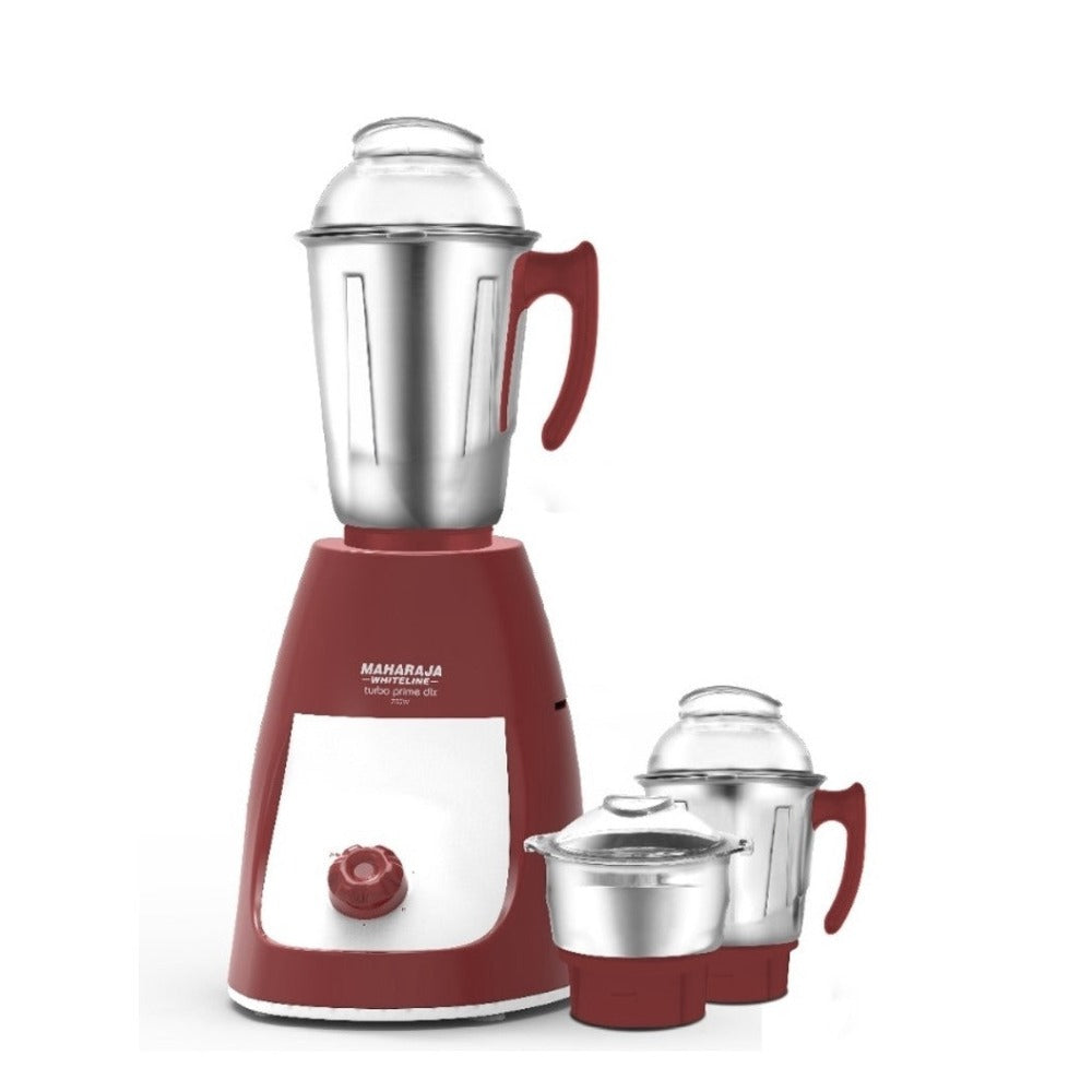 Maharaja Whiteline Turbo Prime Dlx 750 Watt Mixer Grinder with 3 Jars - 1