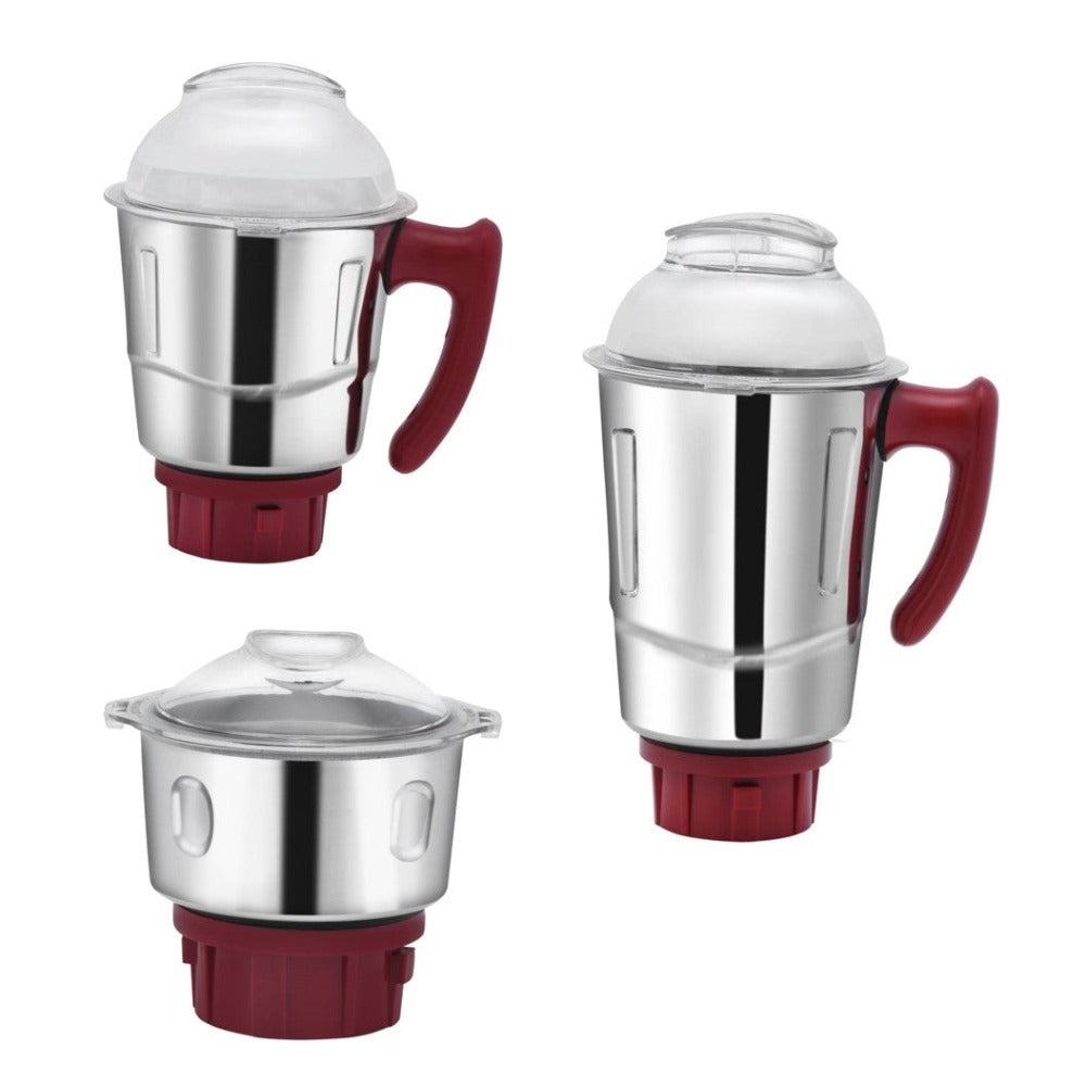 Maharaja Whiteline Turbo Prime Dlx 750 Watt Mixer Grinder with 3 Jars - 6