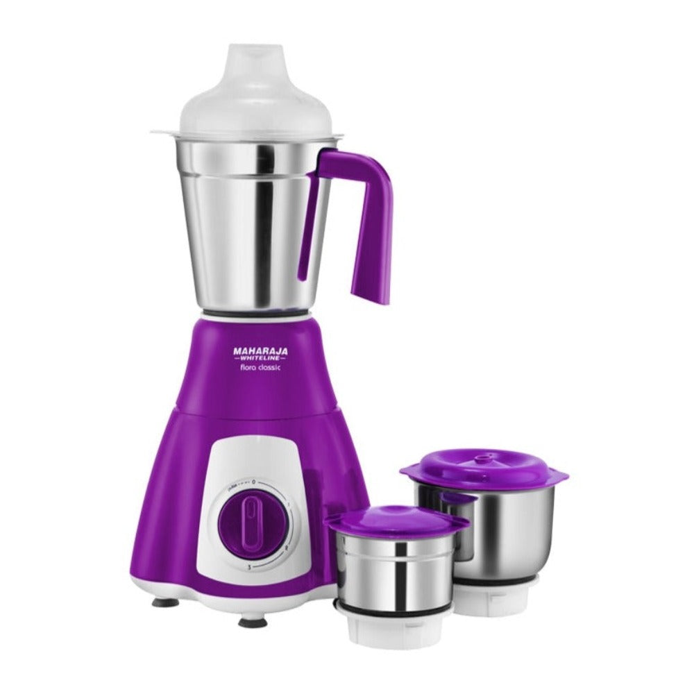 Maharaja Whiteline Flora Classic 500 Watts Mixer Grinder with 3 Jars - 1