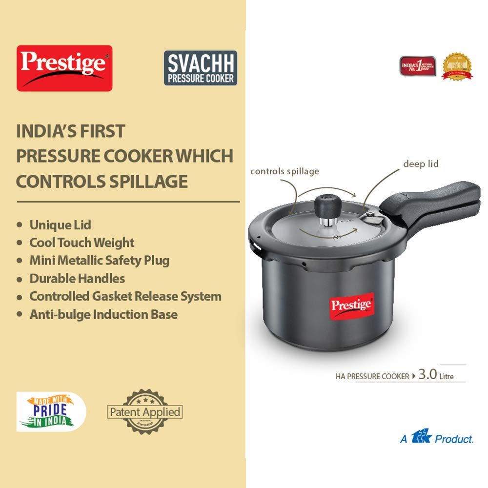 Prestige Svachh Hard Anodized Pressure Cooker - 3