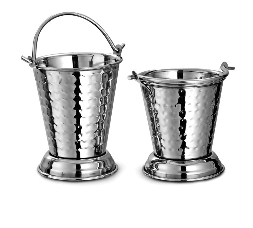 DeStellar Khana Khazana Hammered Stainless Steel Serving Sets - 2