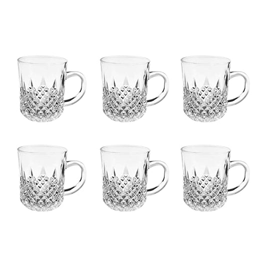 Treo by Milton Crystal Mug - 224 ml  | Set of 6 Pcs from www.rasoishop.com