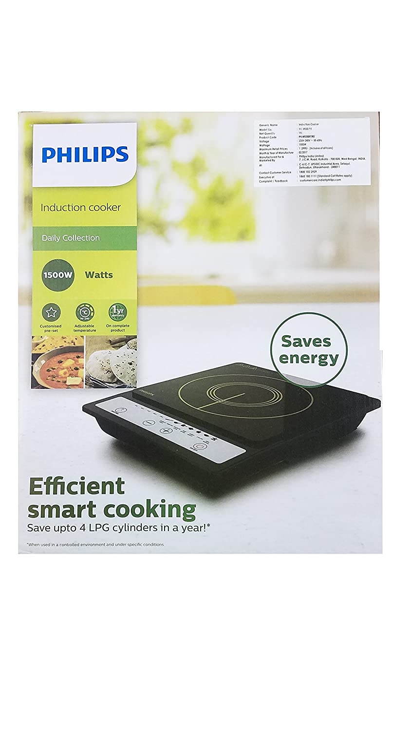 Philips HD4920 Induction Cooktop Save Energy