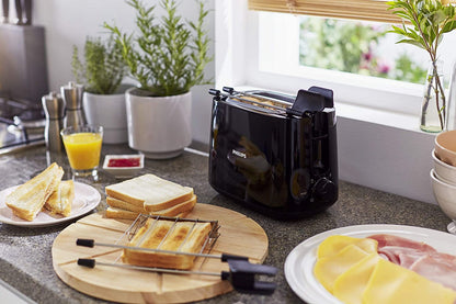 Philips Daily Collection HD2583/90 600-Watt 2 in 1 Toaster and Grill (Black)