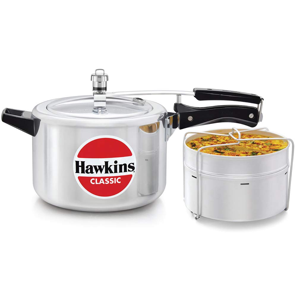 Hawkins Classic Aluminum Pressure Cooker with Separators 5 L - 1