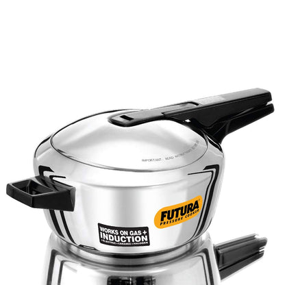 Hawkins Futura Stainless Steel Pan Pressure Cooker 4 L - 1