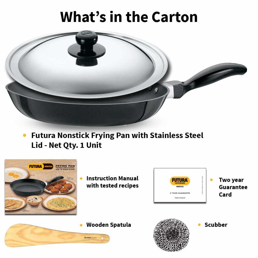 Hawkins Futura Non-Stick Frying Pan with Steel Lid - 6