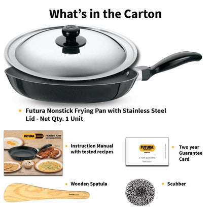 Hawkins Futura Non-Stick Frying Pan with Steel Lid - 6