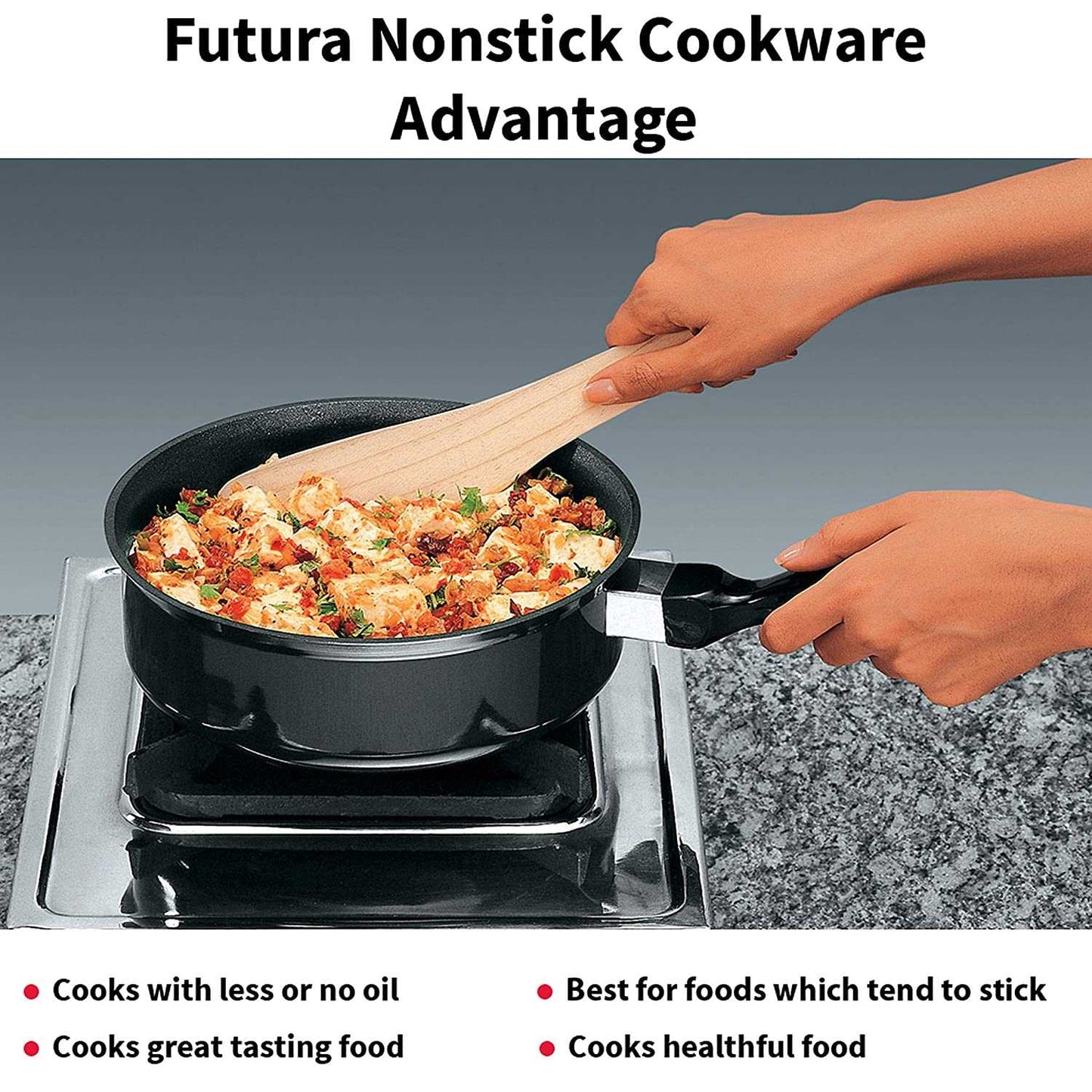 Hawkins Futura Non-Stick Saute Curry Pan with Lid / Without Lid