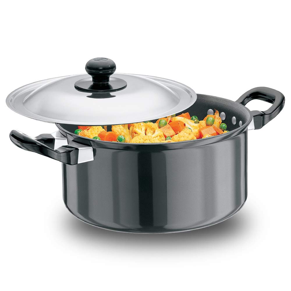 Hawkins Futura Non-Stick Stewpot with Glass Lid, 3 litres