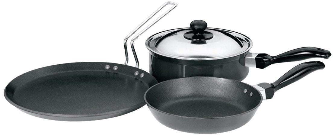 Hawkins Futura Non-Stick Cookware Set, 4 Pieces (QS1)