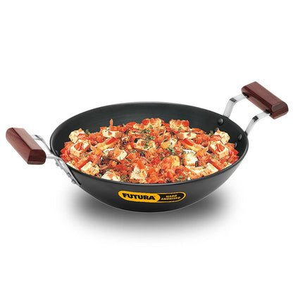 Hawkins Futura Hard Anodised Induction Kadhai Without Lid 2.5 L - 1