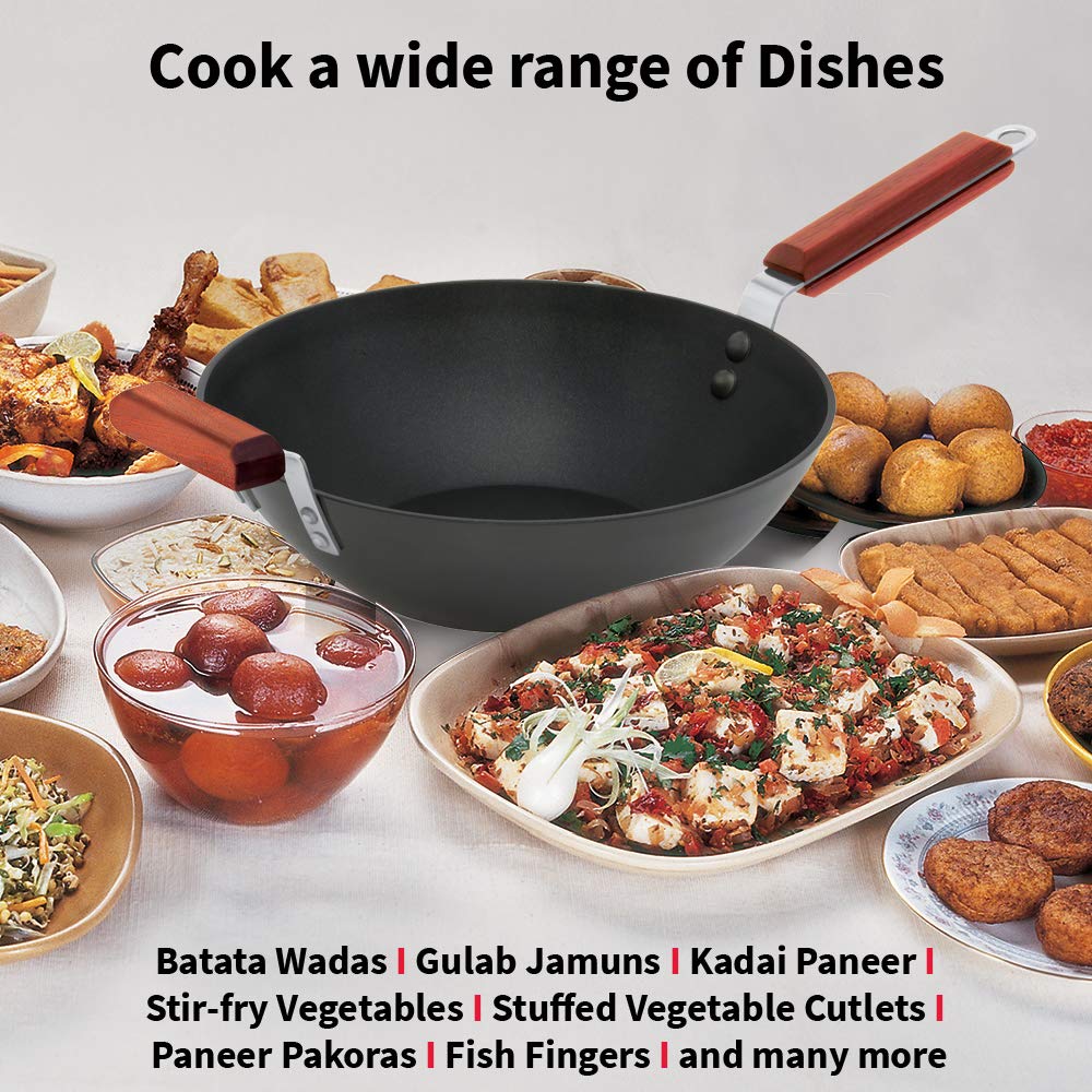 Hawkins Futura Nonstick 3 L Stir-Fry Deep-Fry Pan - 5