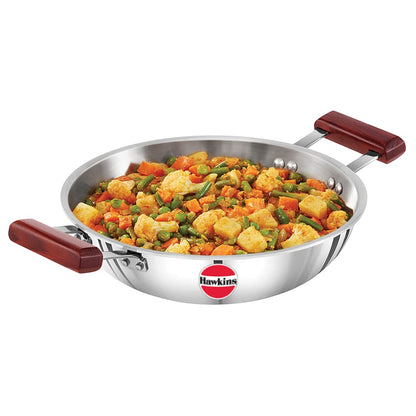 Hawkins Tri-Ply Stainless Steel Kadhai 2.5 L - 7