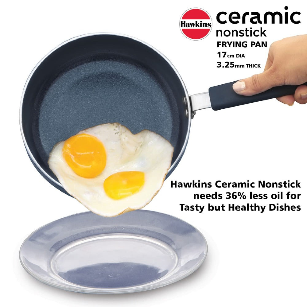 Hawkins Ceramic Nonstick 17 cm Frying Pan - 10