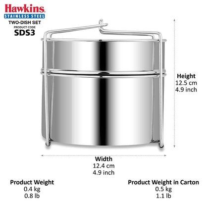 Hawkins Stainless Steel Two-Dish Set - 4