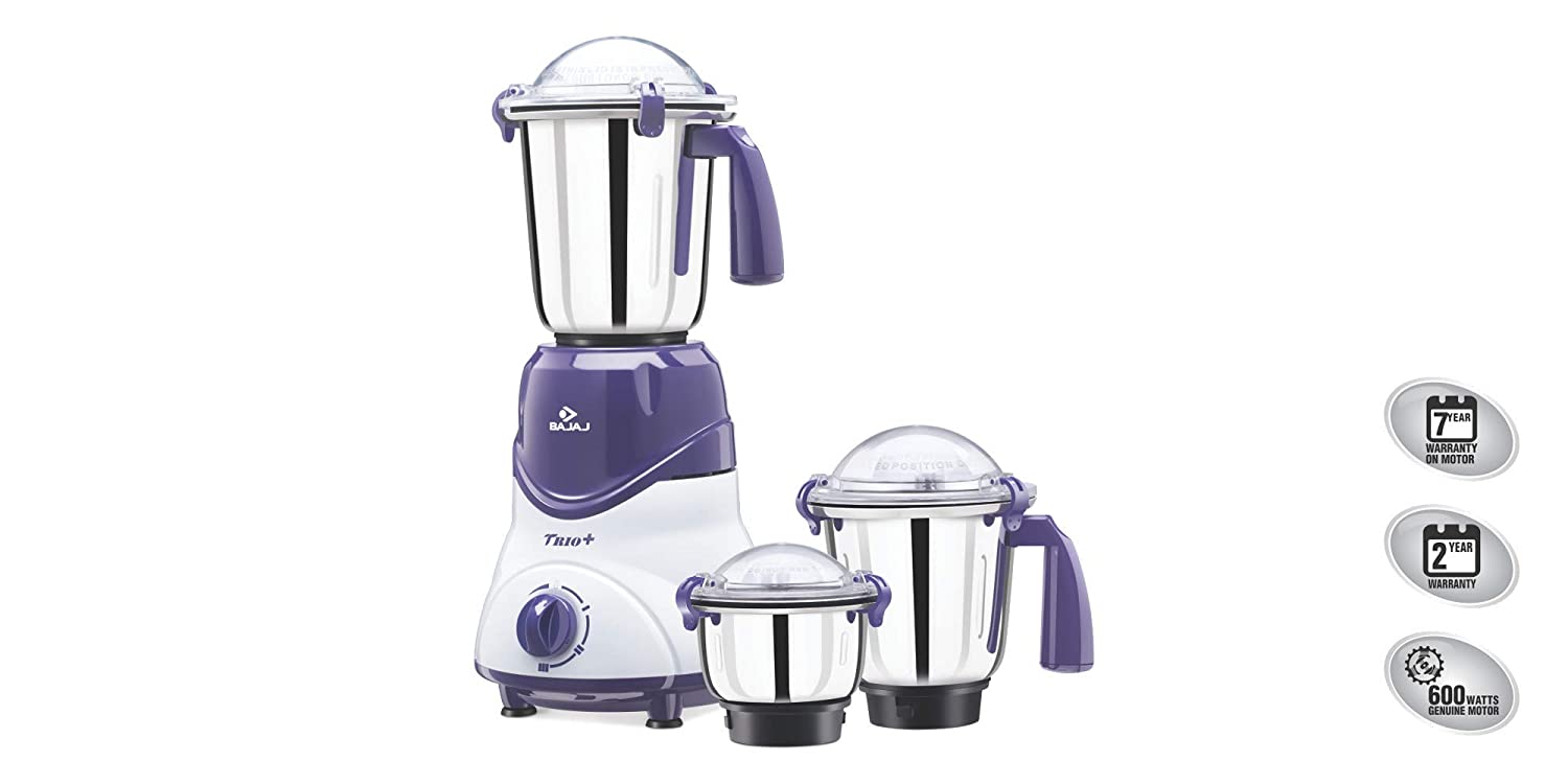 Bajaj Majesty Trio Plus 600-Watt Mixer Grinders with 3 Jars