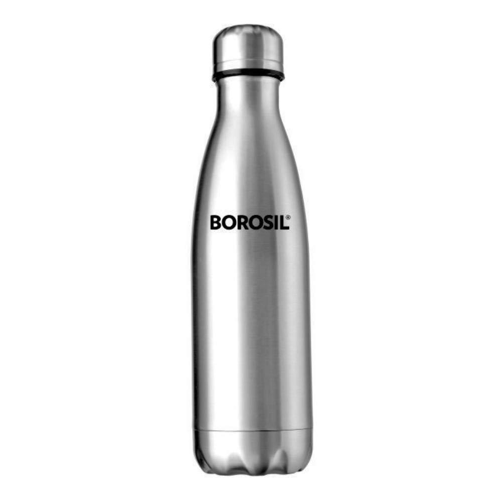 बोरोसिल स्टेनलेस स्टील हायड्रा बोल्ट - व्हॅक्यूम इन्सुलेटेड फ्लास्क पाण्याची बाटली