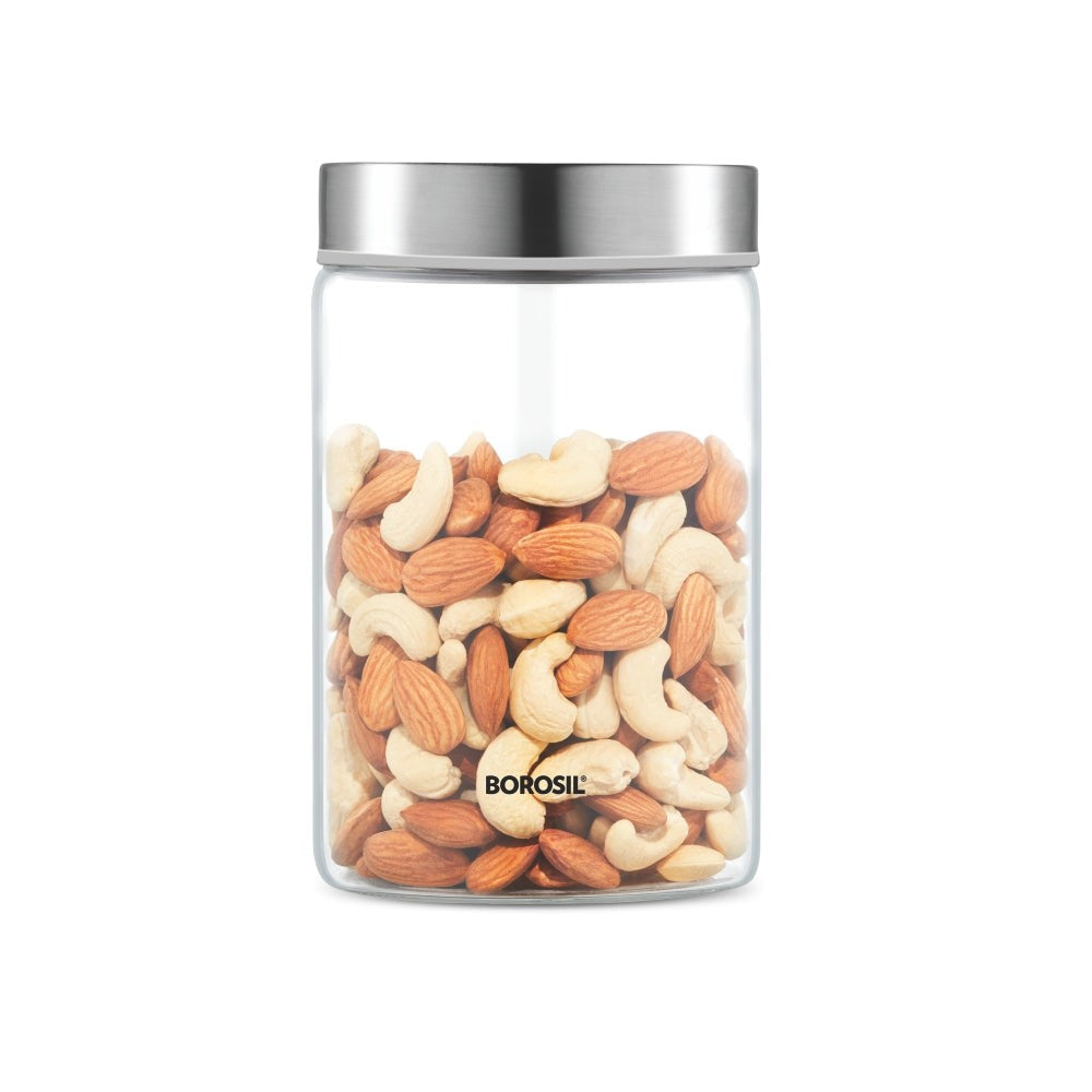 Borosil Endura Storage Glass Jar with SS Lid - 600 ML - 5