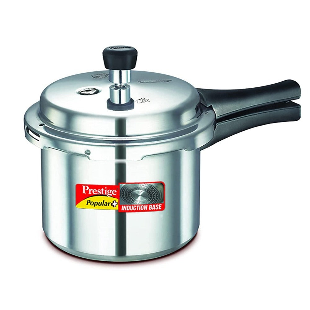 Prestige Popular Plus Induction Base Aluminium Pressure Cooker - 3 Litre - 4