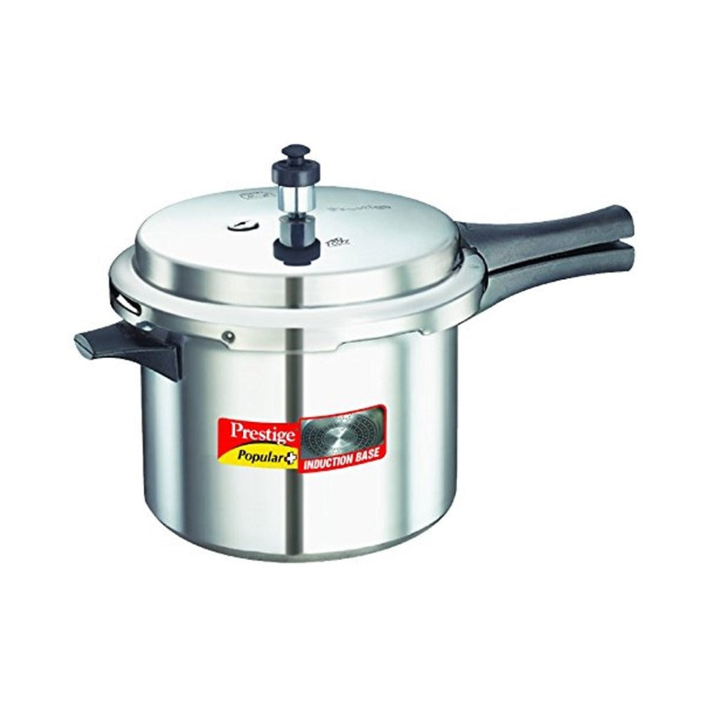 Prestige Popular Plus Induction Base Aluminium Pressure Cooker - 5 Litre - 6