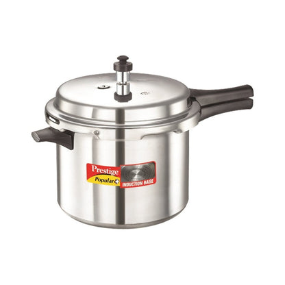 Prestige Popular Plus Induction Base Aluminium Pressure Cooker - 6.5 Litre - 9