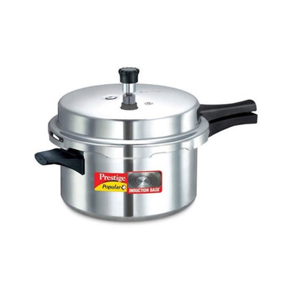 Prestige Popular Plus Induction Base Aluminium Pressure Cooker - 7.5 Litre - 10